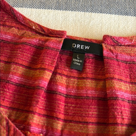 DREW Red/Pink Sleeveless V-Neck Sundress - Picture 8 of 9